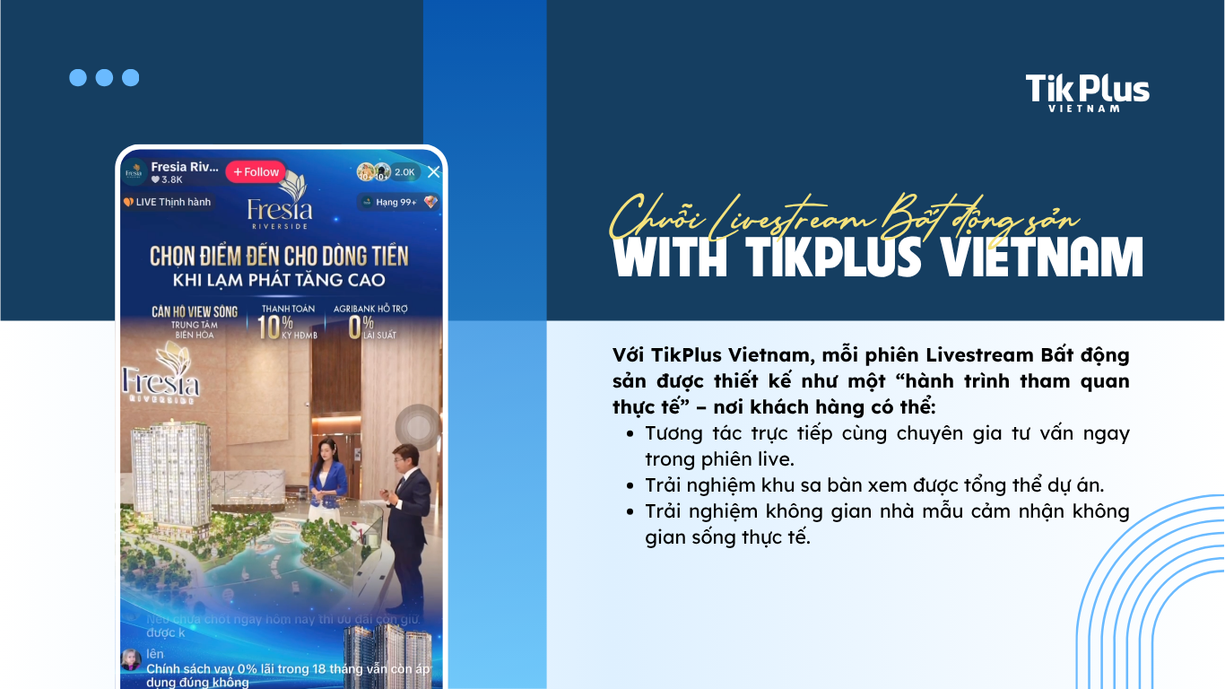 livestream thực tế.